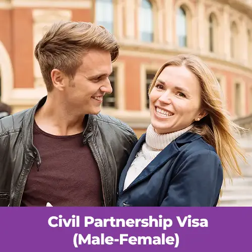 civil partnership visa male-femlae