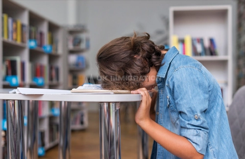 A person is worried because he want to study in the UK, not work.