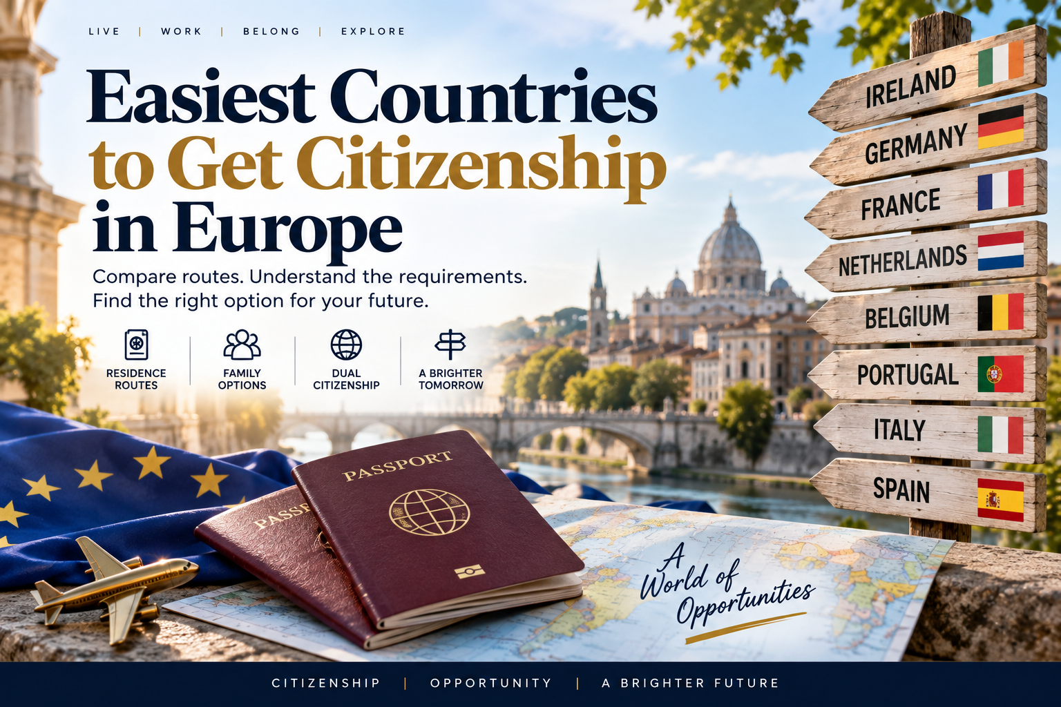 Easiest Countries to Get Citizenship in Europe