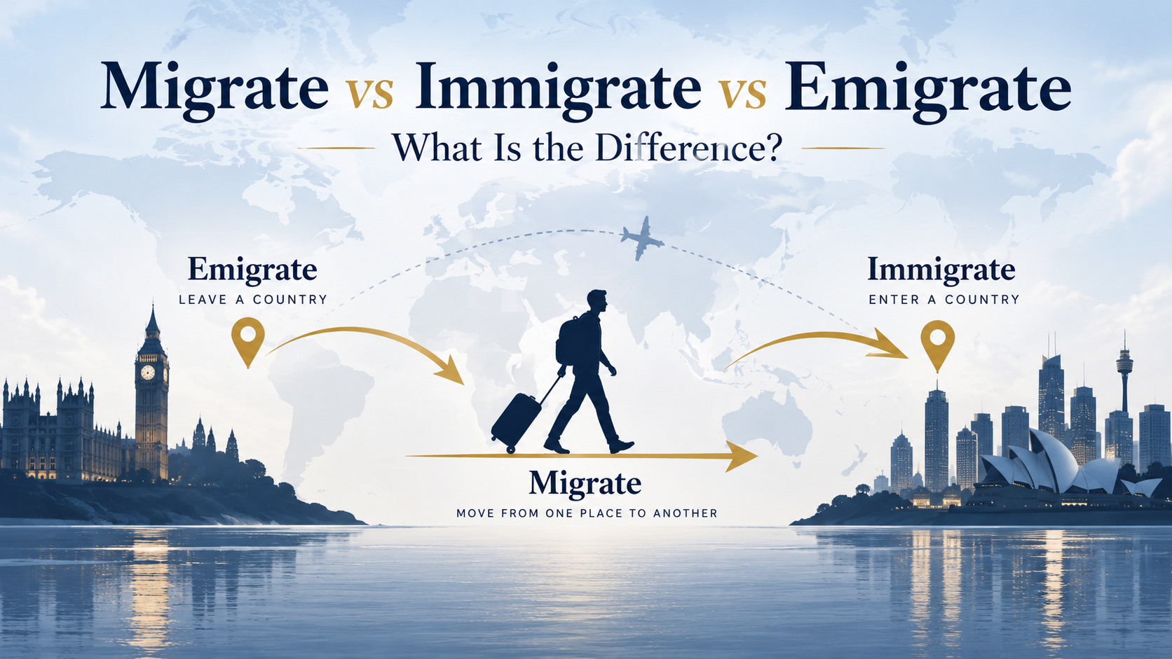 Migrate vs Immigrate vs Emigrate